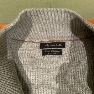 Massimo Dutti cotton zip up cardigans/suede tan along the zipper!